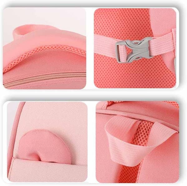 Rygsæk til piger - Børnehave rygsæk til 3-6 år, 26 x 15 x 34 cm Pink