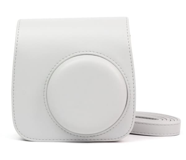 Etui - Til Instax Mini 9 Kamera, PU Læder Etui (Hvid)