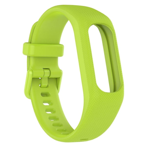 For Garmin Vivosmart 5 Anti-ripe silikon klokkebånd med etui beskytter armbånd Indigo, Cyan E Garmin Vivosmart 5