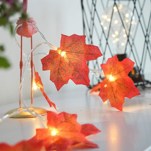 Thanksgiving Led Maple Leaf String Light juleferiedekoration