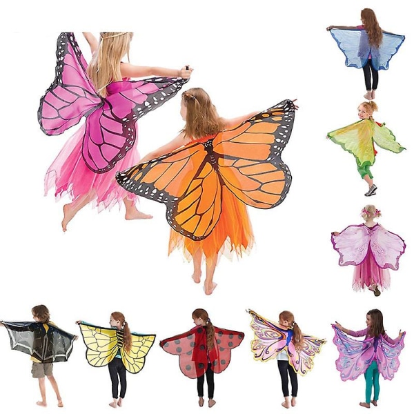 Lasten Butterfly Wings -asu naamiolla style9