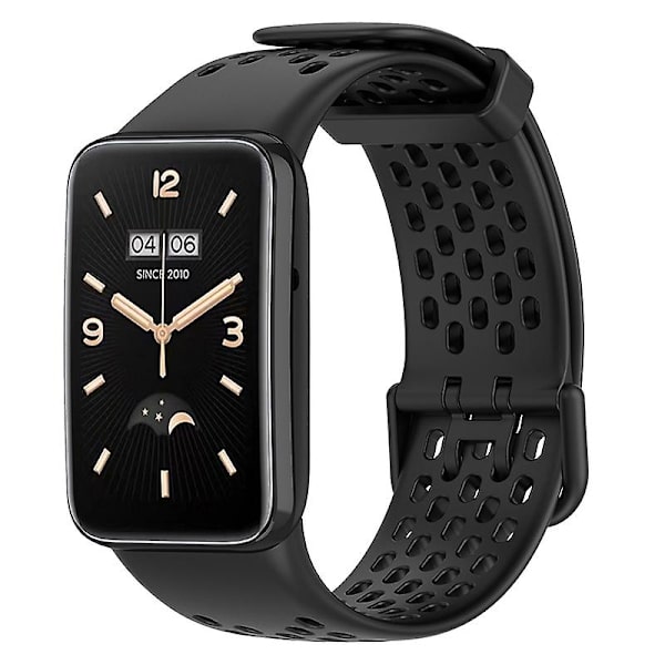 Til Xiaomi Mi Band 7 Pro Blød Silikone Urrem Slidstærk Åndbar Udskiftningsrem
