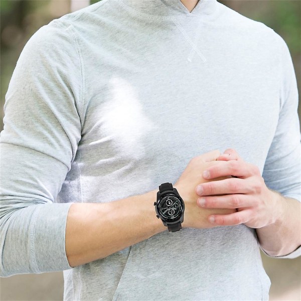 För -Ticwatch pro X/3 Silikonrem Fashion Replacement Watch Armband Gray
