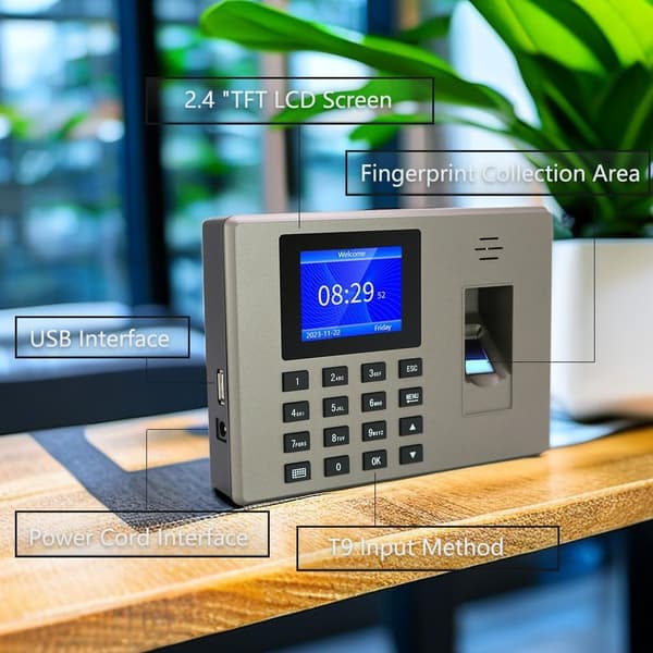 Biometrisk fingeravtrykkssystem - Med 1000 fingeravtrykk (engelsk)