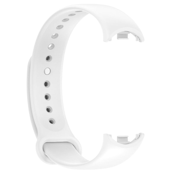 Klokkebånd med silikonplugg for Xiaomi Mi Band 8 White
