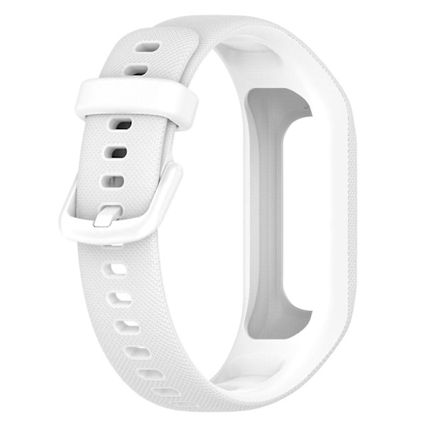 Antiskrapa silikonklockarmband med fodralsskydd för Garmin Vivosmart 5 White, White B Garmin Vivosmart 5