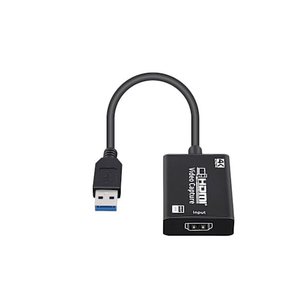 4K Hdmi til Usb3.0 med kabelholder