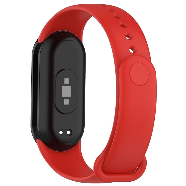 Klokkebånd med silikonplugg for Xiaomi Mi Band 8 Red