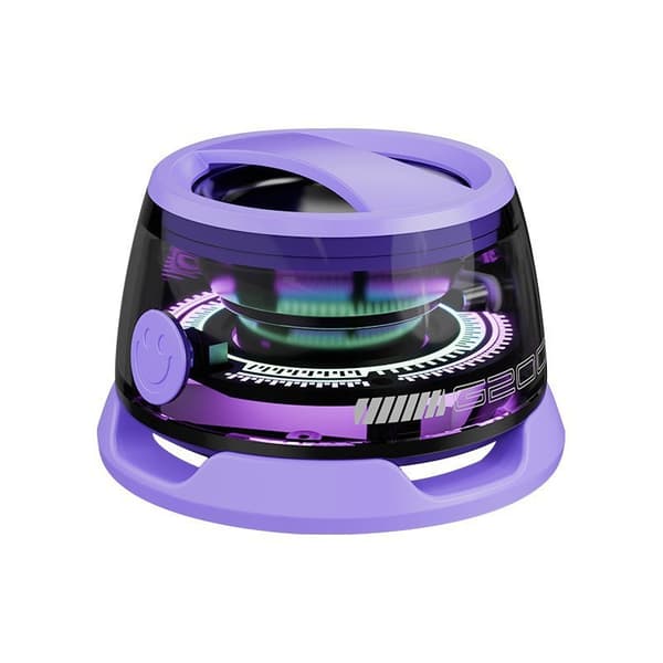 Bluetooth-kaiutin RGB-värivalolla ja 3D-tilaääniefektillä (violetti)