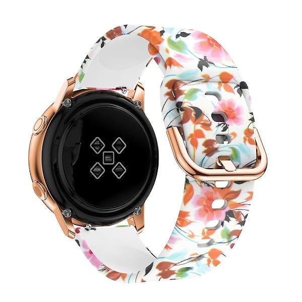 Värikäs kuviollinen silikonihihna Samsung Galaxy Watch Active 22mm Multicolor H