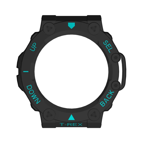 Protect for Case Full Coverage Protector för T-Rex 2 Smartwatch Black blue