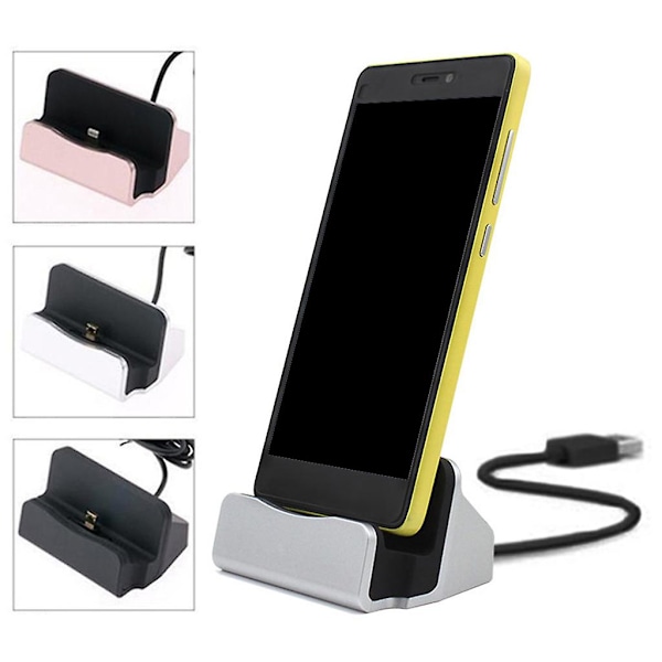 Type-c Hurtigopladnings Dock Station Desktop Usb C 3.1 Docking Charger Med Kabel Til Huawei P9 Plus Til Smart Mobiltelefon Gold