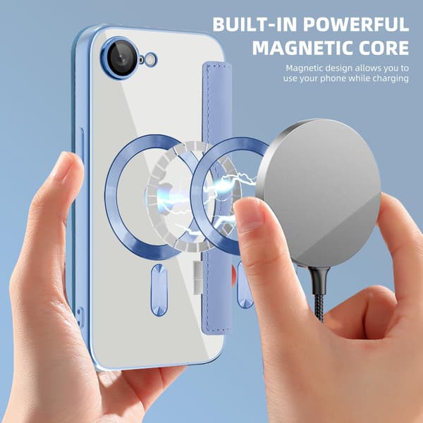 Fodral för iPhone 16E / SE4 2025 kompatibel med Magsafe (blå)