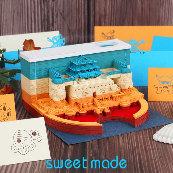 Notesblok - 3D Marinehovedkvarter Sticky Memo Pad