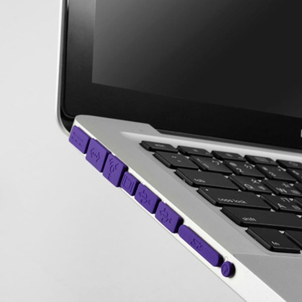Antistoft dammpluggfärgglatt laddningsportpropp för Macbook Notebook Green
