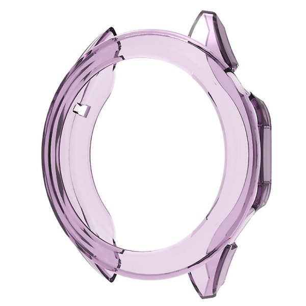 För GT4 41/46 mm Stötsäker anti-scratch TPU Cover Ram Bumper Sleeve Dammtät Transparent purple 46mm