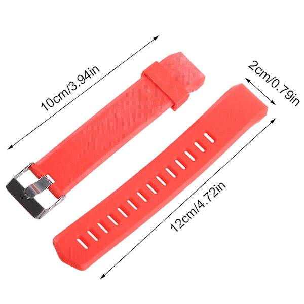 Justerbar silikonrem för 116 Plus Smartwatch Armband Armband Bältesögla Blue