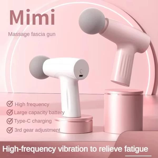 Massager Mini Dybvæv Håndholdt Muskelterapi (Hvid) White