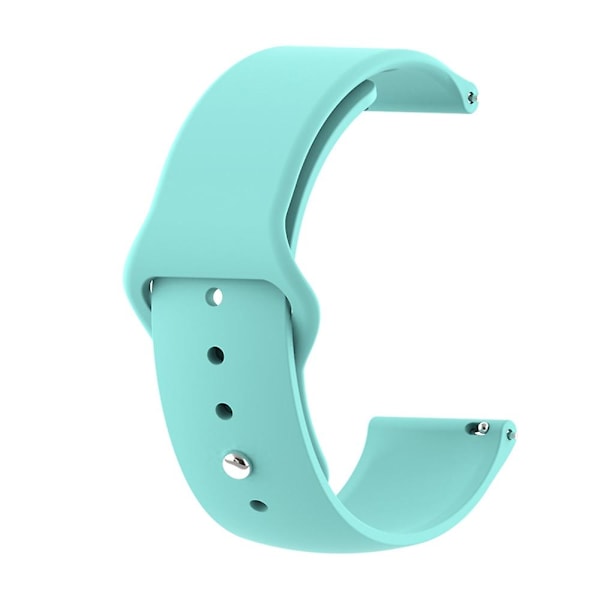 Enkel rullet silikonklokkebånd for Fitbit Versa 1/2/Lite erstatningsstropp Blue F Fitbit Versa