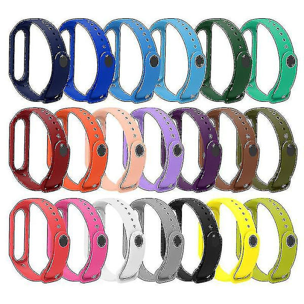 Mjuk TPU-klockarmband för Xiaomi Mi Band 7, justerbart armband Red, Red C Xiaomi Mi Band 7