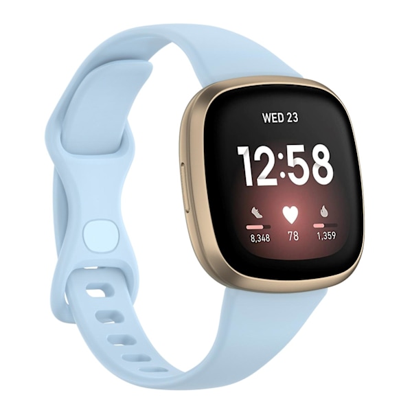 Til Fitbit Versa 4 / Versa 3 / Sense TPU-urrem S Lilac