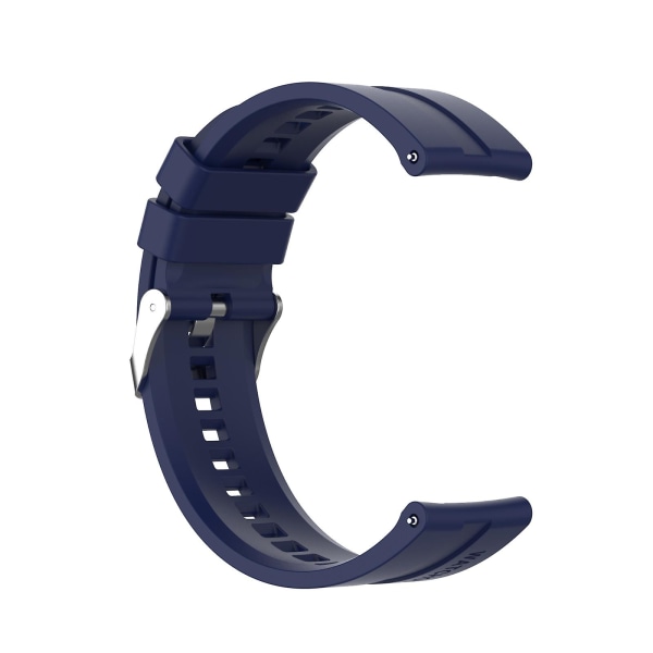 För Huawei Watch Gt 2 46mm klockband med silverspänne Midnight Blue