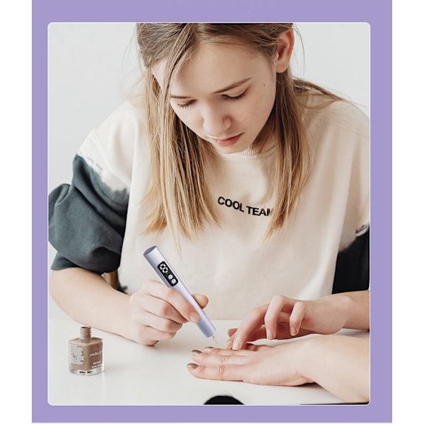 Sähköinen kynsihiomakone Kotikäyttöön Kynsilakan Hiomakone Lemmikin Kynsihiomakone Purple
