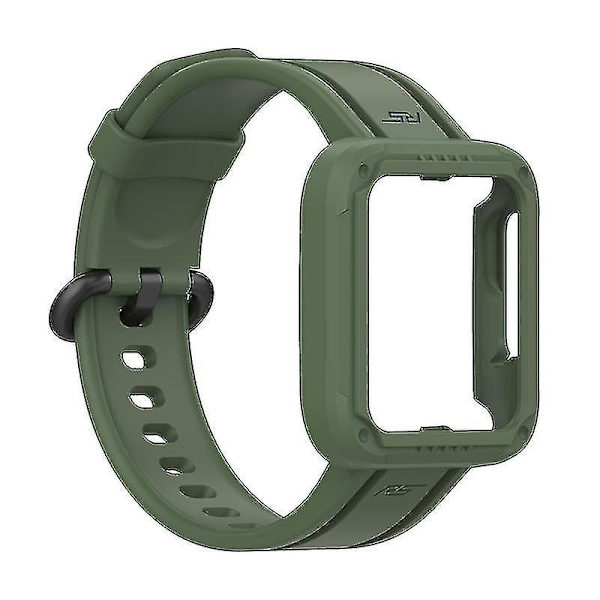 Håndledsremme til Xiaomimi Watchmi Watch 2/Mi Watch Lite/Mi Watch Lite 2 Smart Watch Rem Blød Håndledsrem Dark green, Blackish Green L Xiaomi Redmi Watch 2 L