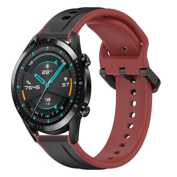 Konvex Loop Silikonrem för Huawei Watch GT2 42mm Black Red