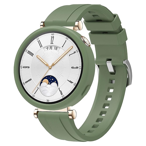 Til Huawei Watch GT 4 41mm Blød Silikone Urrem Rem Tilbehør - Orange Green