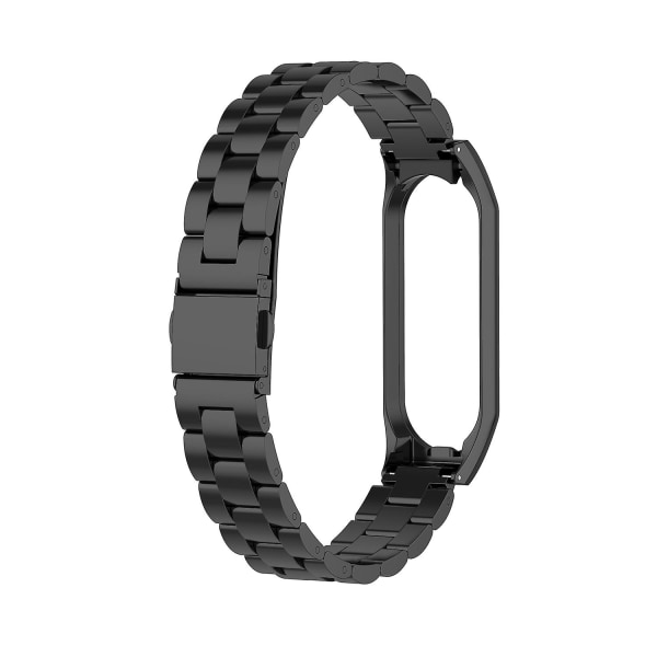 Rem Metal Rustfrit Stål Til Mi Band 6 Xiaomi Mi Band 7 6 5 Rem Kompatibel Armbånd Armbånd Mi Band 5 4 3 Tilbehør For Mi band 6 Black