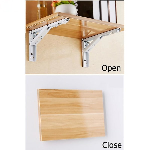 Rustfritt stål Folding Triangle Bracket Vegg Foldeskillevegg F14inch