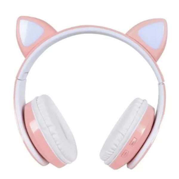 Rgb Katteøre Hodetelefoner Søte Multifunksjon Hifi Stereo Lyd Tung Bass Trådløs Bluetooth 5.0 Headset For Gaming Musikk