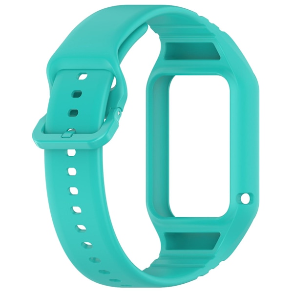 Til Xiaomi Smart Band 8 Pro Let Justerbar Urrem i Fleksibelt Silikone - Rød Cyan