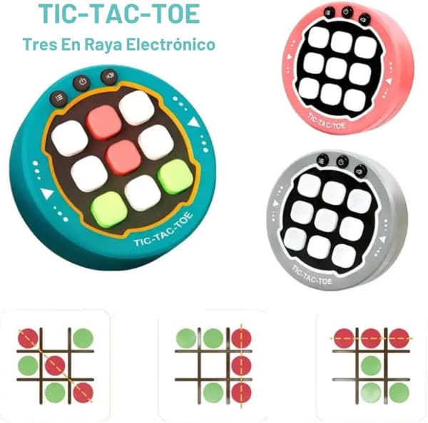 Tic Tac Toe Bolt Elektronisk Spil (Rød)