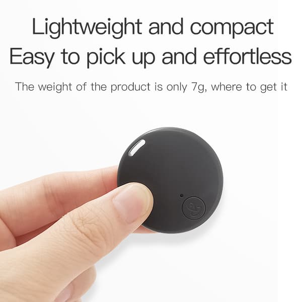 Anti-Lost Enhed Smart Rund Bluetooth Sort