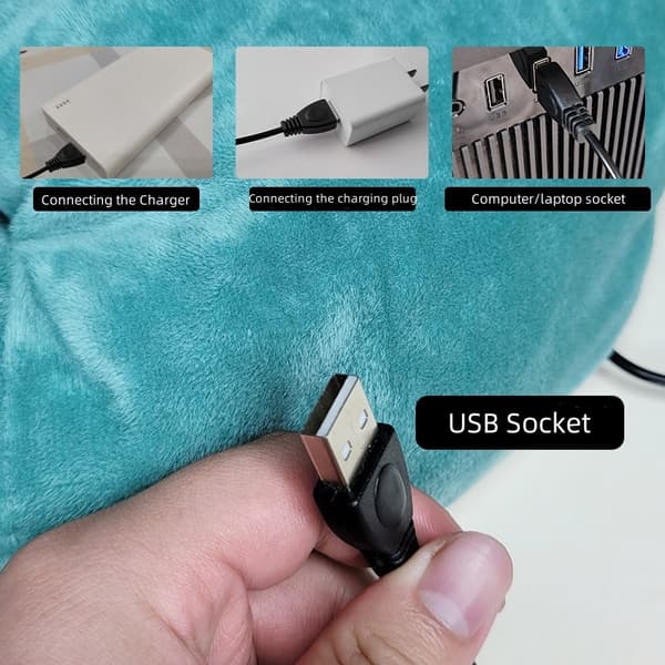 Fotvarmer USB 3-nivå temperaturkontroll og tidsbryter (16)