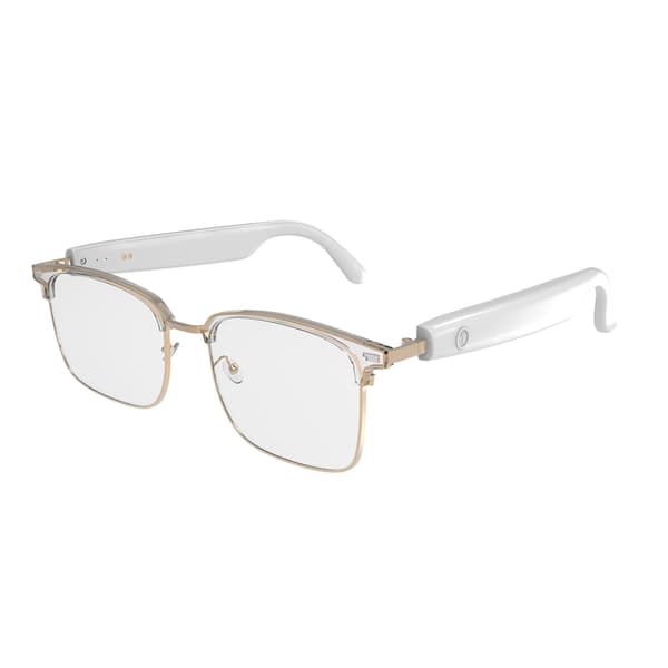 Smarte briller Gs13, farveskiftende intelligent Bluetooth-opkalds-touch-headset (guld-hvid)