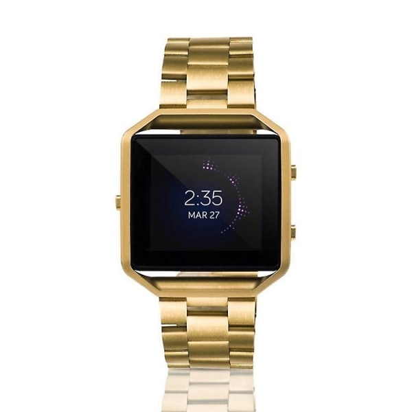 Fitbit Blaze Metal Frame Butterfly Solki Kolme Helmeä Ruostumattomasta teräksestä Metallikello Watch EUP gold