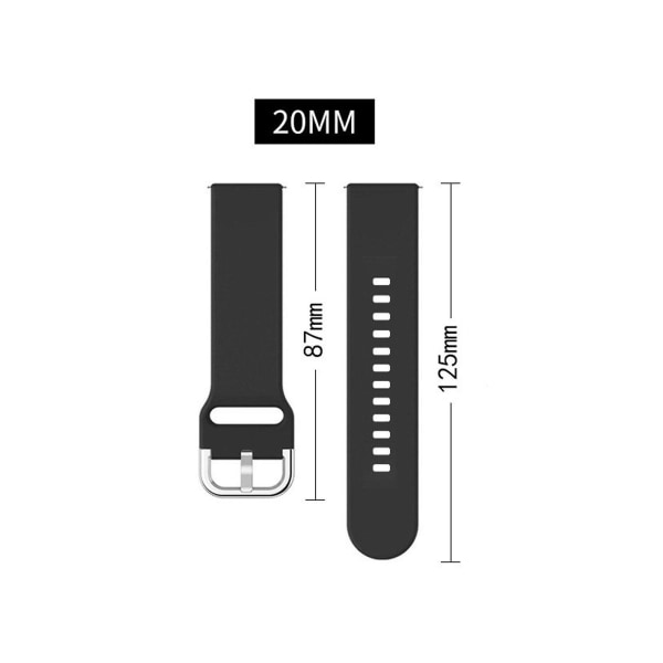 Silikonrem för HaylouRS4 Plus/RS4/LS02 Watch Modeband Mjukt armband Gray