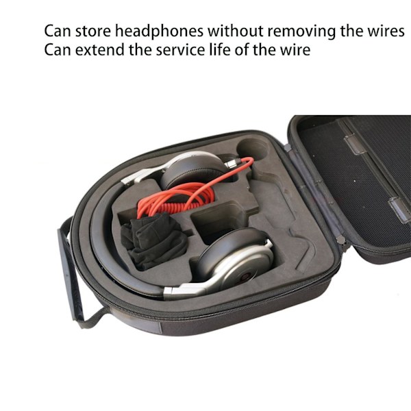 Liten headsetväska för fodral, bärväska för Mdr-7506 Mdr-v6 Mdr-cd900st