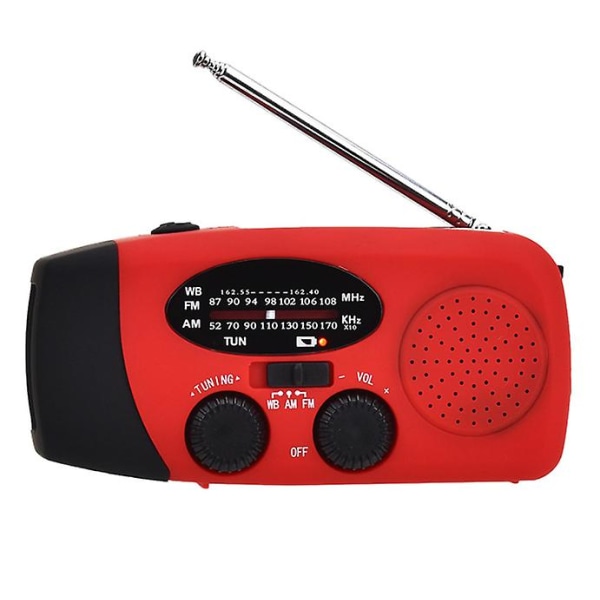 Emergency Hand Crank Radio Wind Up Solar Radio Dynamo Radio Emergency Mobiltelefonoplader