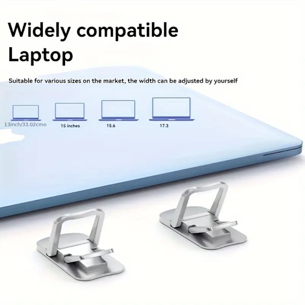 ABS Justerbart Två-Positions Laptop Höjningsfäste (Svart)