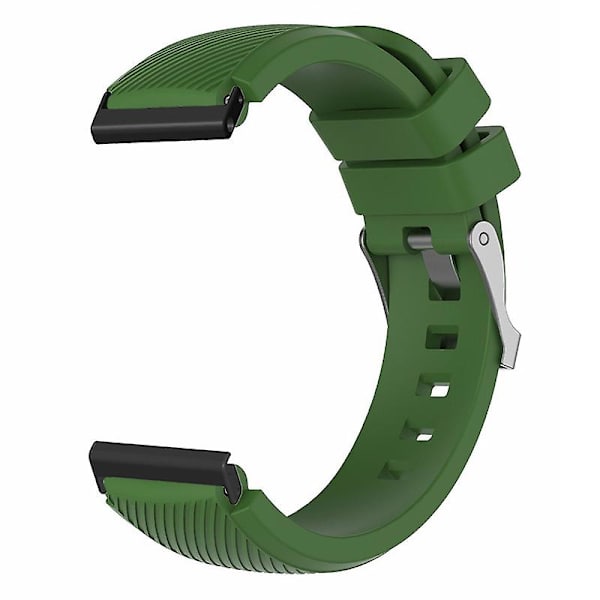 24mm Twill Texture Silikonklockarmband för Suunto Spartan Sport Wrist Hr Baro / Suunto 7 Army Green
