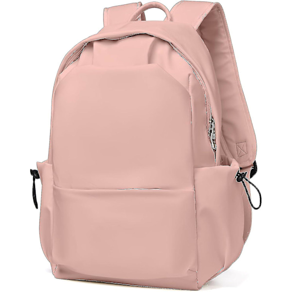 Skolväska Dam Skolväska 14 Tums Laptop Ryggsäck A4pink L