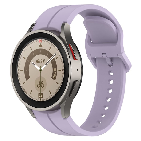 Samsung Galaxy Watch6 / Watch6 Classic / Watch 5 / 5 Pro / Watch3 41mm Silikoniurainen uranauha 20mm ranneke Purple