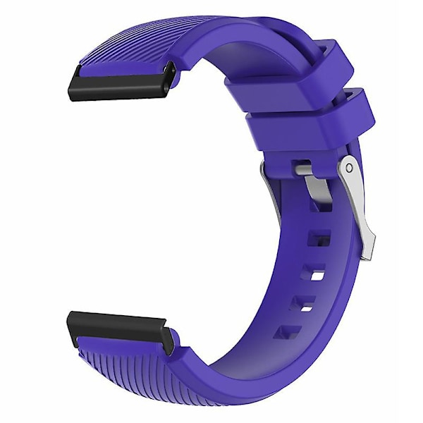 24 mm:n twill-kuvioitu silikoniranneke Suunto Spartan Sport Wrist Hr Baro / Suunto 7 -kellolle Purple