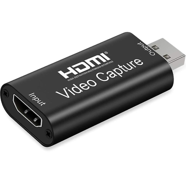 HDMI USB Capture Card HD 4K 1080p Live Streaming Video Audio DSLR webbkamera