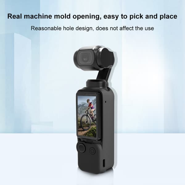 Skyddsfodral i silikon - För Dji Osmo Pocket 3, 3-i-1 silikonfodral (vit)