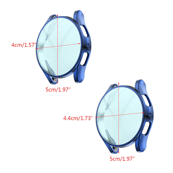 för Smart Watch Housing Bumper Soft Cover Ram för Case för Shell för SamsungGa Black 40mm